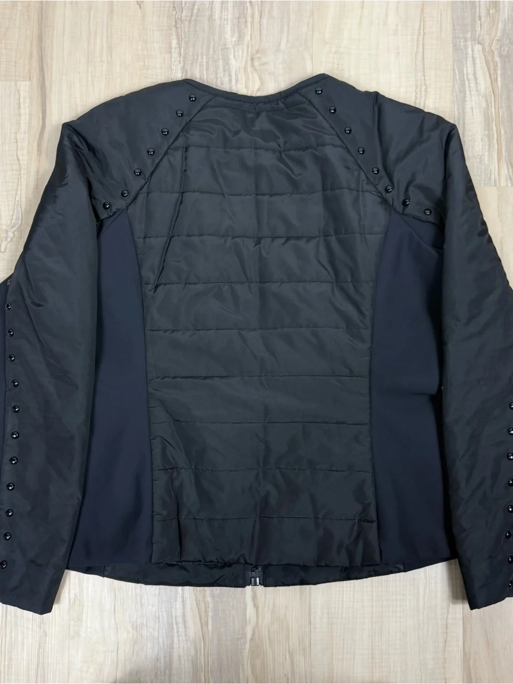 Michael Kors Black Quilted Zip-Front Puffer Jacket